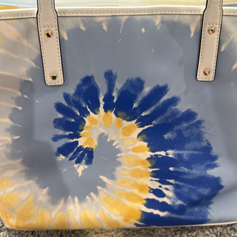 Michael Kors Vibrant Blue and Yellow large tote. NWT - Picture 6 of 13